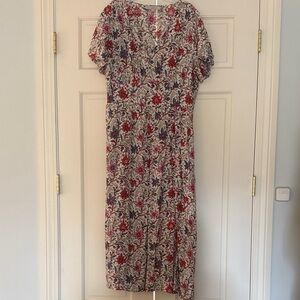 Midi Floral Print Women's Dress
